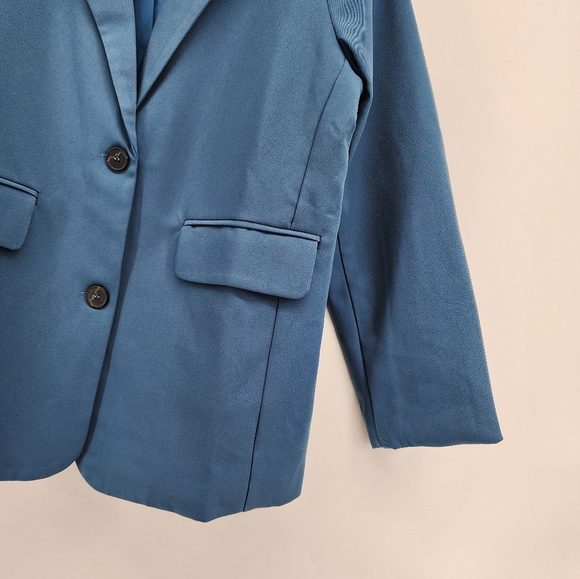 Reveriee Blue Button Front Blazer Brand New Size Small - Picture 4 of 12